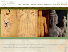 Tablet Screenshot of healingbetterinc.com